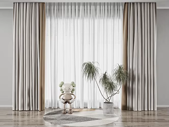 Modern Curtains 3d model