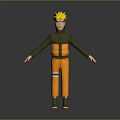 Anime Naruto Character with Spiky Yellow Hair and Orange Jumpsuit Appearance