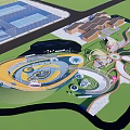Park Landscape Design With Sports Courts Playground Green Spaces And Walking Trails