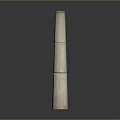 Tall Slender Striped Ceramic Vase With Minimalist Design For Home Decor