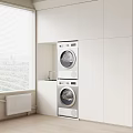 Modern White Bathroom Vanity Cabinet With Storage Sink And Clean Interior Design
