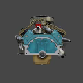Mopal performance 340 V8 LA engine 3d model