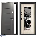 Modern Swing Door With Panel Design And Glass Insert For Interior Home Decor