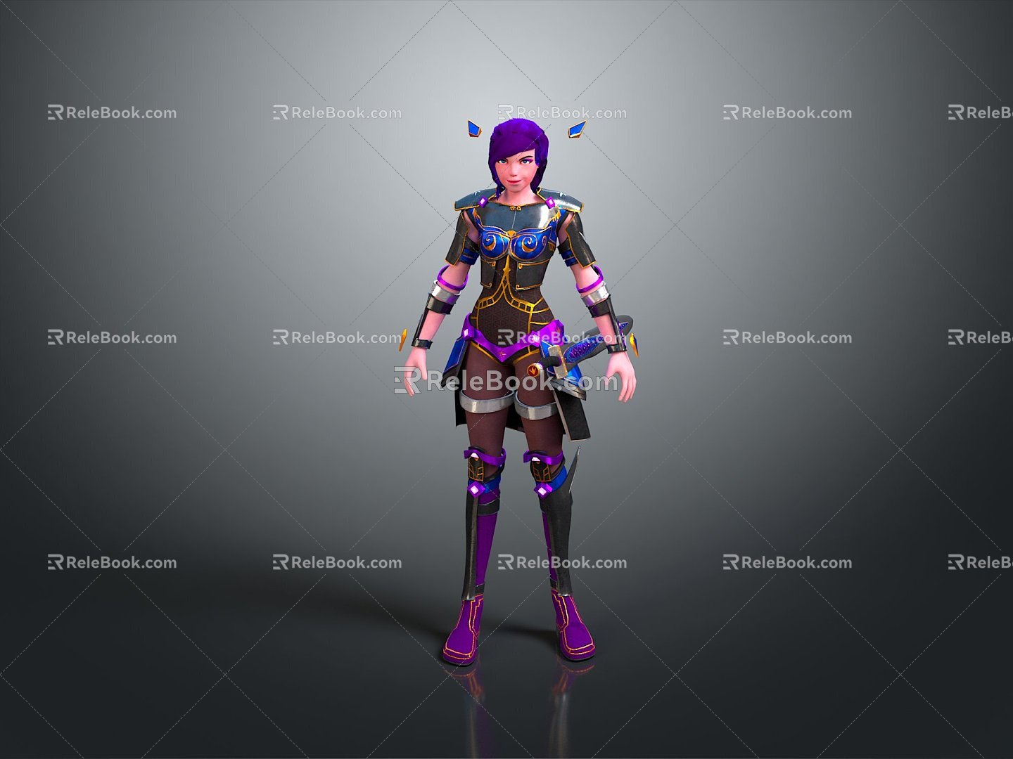 Sci-fi Beauty Cyber Beauty Sci-fi Woman Warrior Future Woman Warrior Sci-fi Lady Soldier Cyber Woman Warrior 3d model