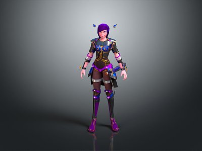 Sci-fi Beauty Cyber Beauty Sci-fi Woman Warrior Future Woman Warrior Sci-fi Lady Soldier Cyber Woman Warrior 3d model