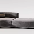modern curved sofa 3d model