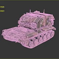 3D Rendered Military Camouflage Tank With Cannon Tracks And Detailed Design