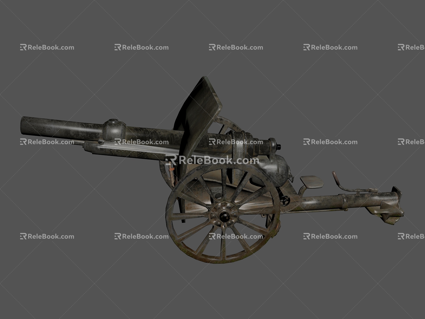 Cannon Naval Gun Weapon Tool Arms of War 3d model