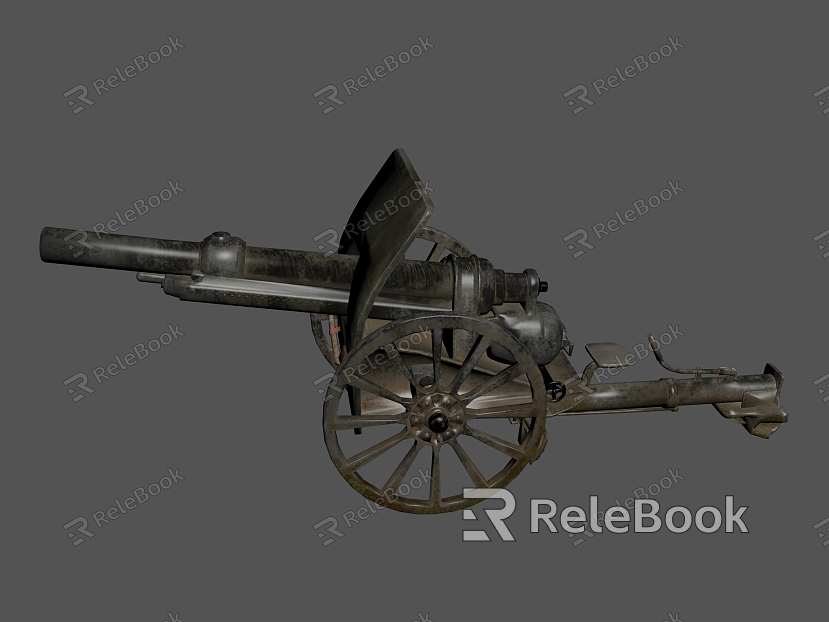 Cannon Naval Gun Weapon Tool Arms of War model