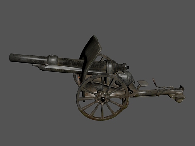 Cannon Naval Gun Weapon Tool Arms of War model