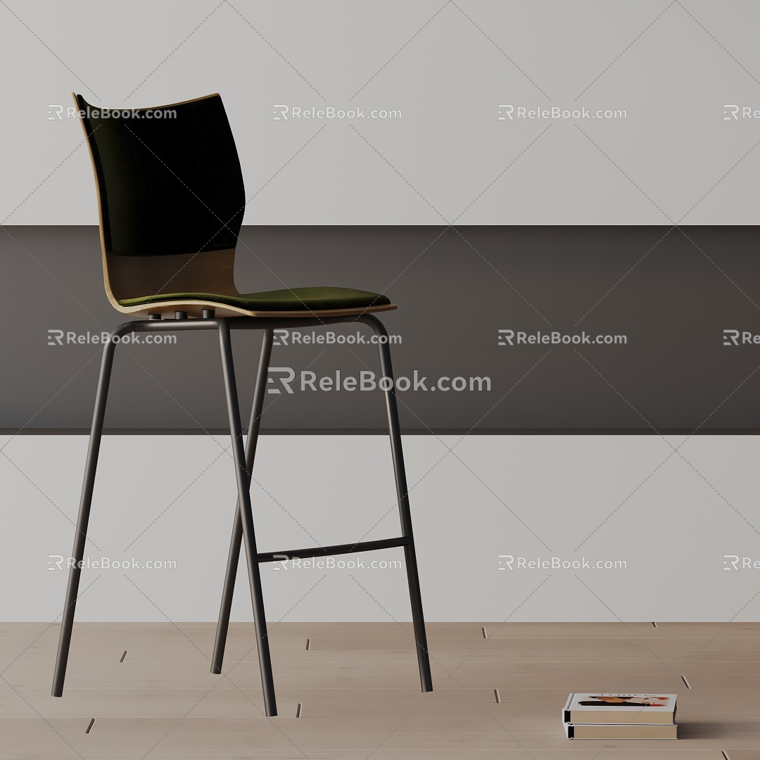 Modern Bar Chair 3d model