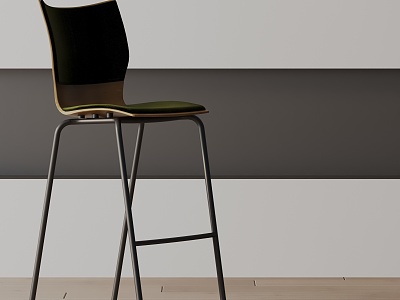 Modern Bar Chair 3d model