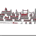 Detailed Ancient Architecture Models Showcasing Historic Towers Domes And Bridges