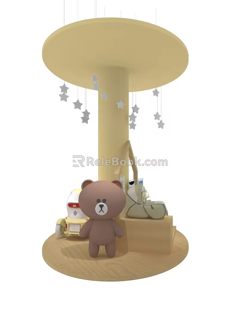 Modern Column Package Column 3d model