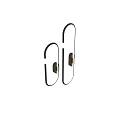 Sleek Modern Wall Lamps With Black Frame Gold Accents And Soft Lighting