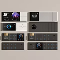Switch socket hotel switch hotel switch guest room switch intelligent switch conjoined switch socket 3d model