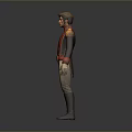 Man In Red Jacket With Gold Decorations Beige Pants And Black Boots