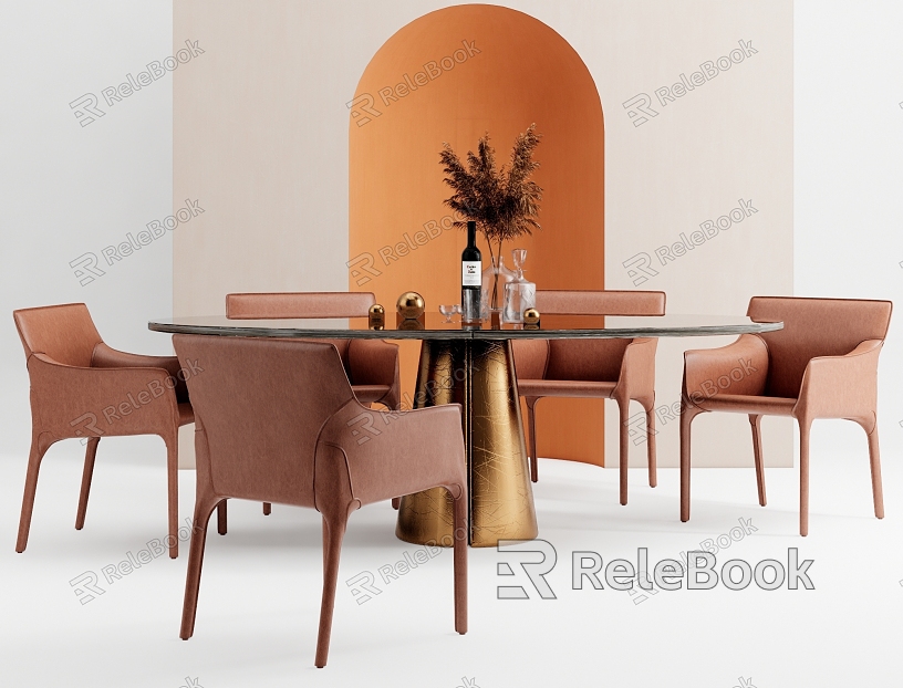 Dining table SU model model