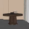 Round table 3d model