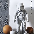 Modern Sculpture Star Wars Astronaut Sculpture Decorative Ornaments 3d model