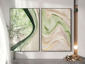 modern abstract painting abstract decorative painting 3d model