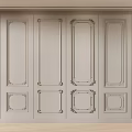 Classic Light Colored Wall Paneling With Elegant Decorative Frames And Carved Details For Interior Wall