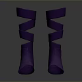 Purple Spiral Designed Daily Use Leg Warmers For Winter Comfort