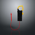 Professional Black Computer Repair Tool With Yellow Clamp And Red Probe Line