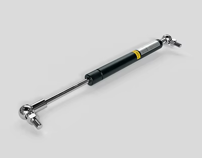 Durable Gas Spring With Black Cylinder Silver Rod And Metal End Fittings 3d model