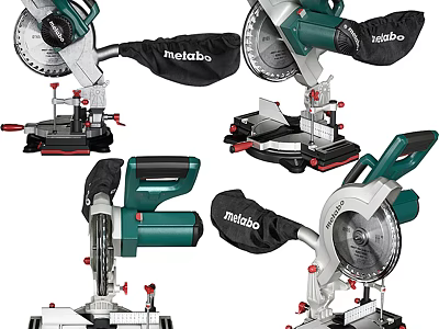 Metabo Miter Saws Professional Hardware Tools With Durable Design And Precision Cutting 3d model