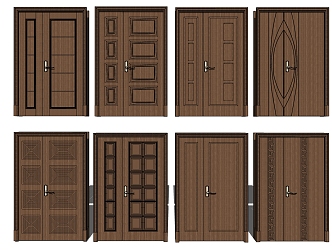 Modern child-mother door child-mother door combination 3d model