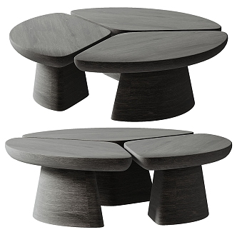 Modern coffee table combination 3d model