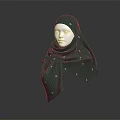 Stylish Green Hijab With White Polka Dots For Modern Modest Fashion