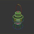 Kerosene lamp Old-fashioned oil lamp Old-fashioned kerosene lamp Oil lamp 3d model