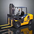HOMESTAR 30 Forklift With Yellow Black Cab And Front Forks