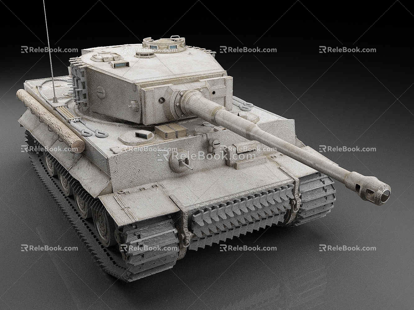 German Tank Tiger Tank 6 Heavy Tank World War II Tank King Tiger Tank 3d model