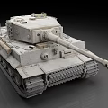 Detailed Military Tank Model With Gray Exterior Cannon Turret And Tracks