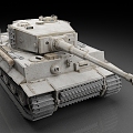 German Tank Tiger Tank 6 Heavy Tank World War II Tank King Tiger Tank 3d model