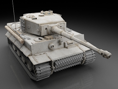 German Tank Tiger Tank 6 Heavy Tank World War II Tank King Tiger Tank 3d model