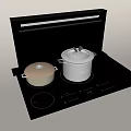 Induction cooker hood 3d model