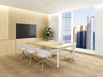 Modern Small Conference Room Negotiation Room Discussion Room Waiting Room Learning Room 3d model