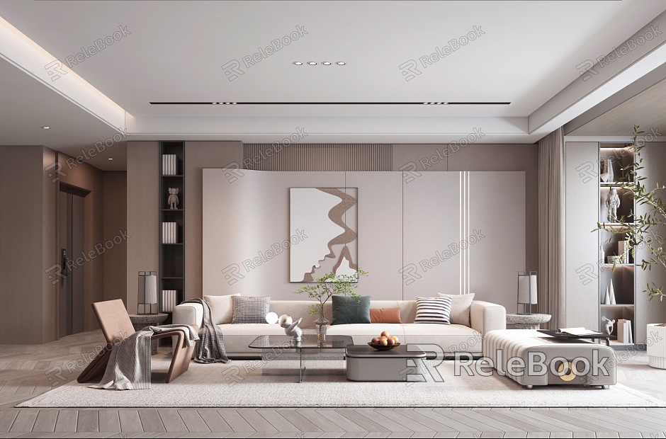 modern living room model