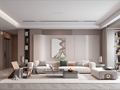 modern living room model