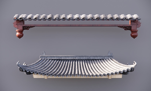 Chinese eaves 3d model