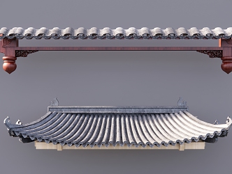 Chinese eaves 3d model