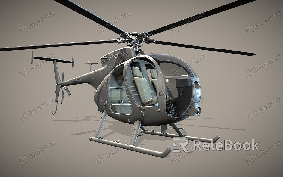 AH6 Helicopter model