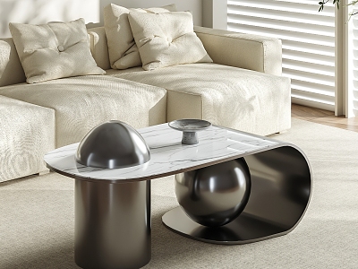 Modern coffee table ornaments 3d model