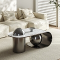 Modern coffee table ornaments 3d model