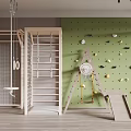 Modern Climbing Wall 3d model
