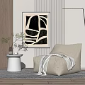 Modern Lazy Sofa 3d model